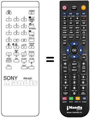 Replacement remote control RM-630