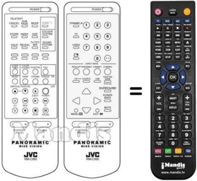 Replacement remote control RM-C991