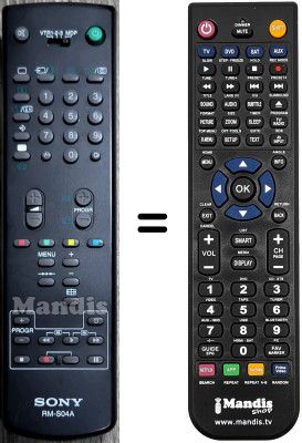 Télécommande équivalente Sony KV-25 M1E