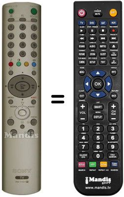 Télécommande équivalente Sony KLV-17 HR2
