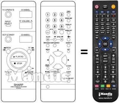 Replacement remote control RRMCG 0183 AJSA
