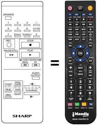 Replacement remote control RRMCG 0230 GESA