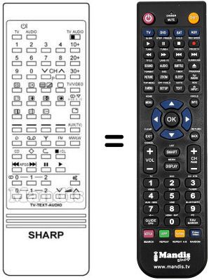 Replacement remote control RRMCG 0688 PESA
