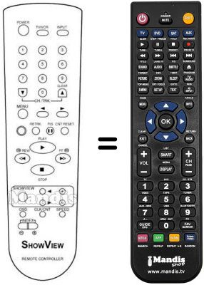 Replacement remote control Naonis RV 820 S