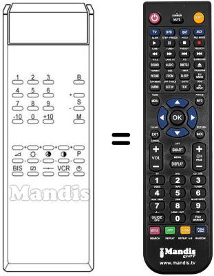 Replacement remote control S 72 MD