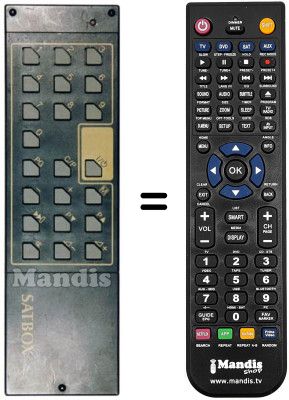 T&eacute;l&eacute;commande &eacute;quivalente SAT BOX TZ-ER 200