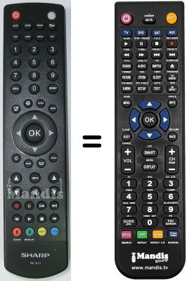 Replacement remote control Sharp RC 1910