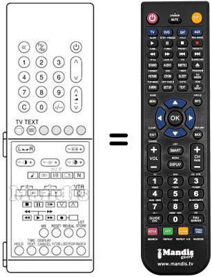 Replacement remote control SR 210523