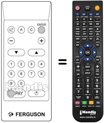 Télécommande équivalente SRD 2 / 4 IRD Télécommande équivalente SRD 2 / 4 IRD