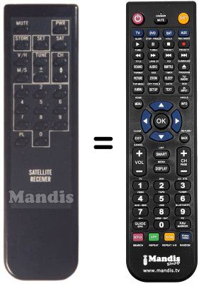 T&eacute;l&eacute;commande &eacute;quivalente SUNSTAR SR 1000