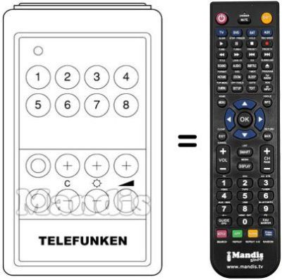 Replacement remote control SUPERSONIC 300