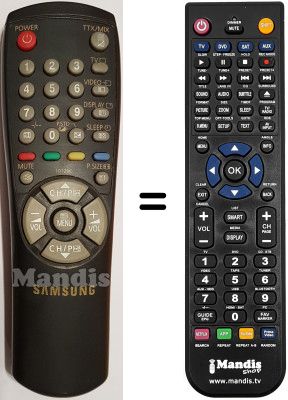 Replacement remote control AA64-50236A Replacement remote control AA64-50236A