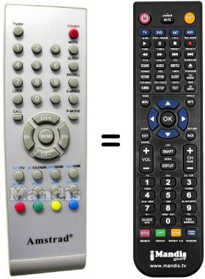 Replacement remote control Amstrad LCT 1505