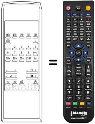 Replacement remote control TC 142