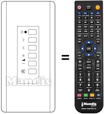 Replacement remote control TNQ 1E 2607