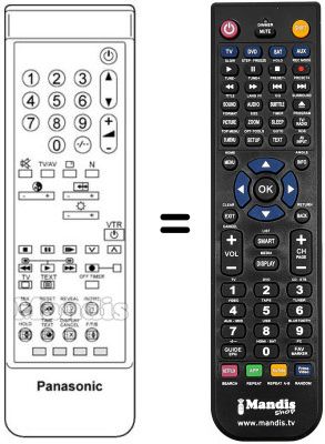 Replacement remote control TNQ 8E 0440