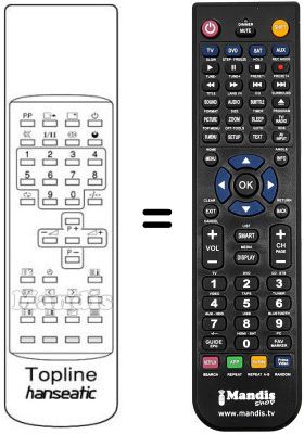 Replacement remote control TOPLINE