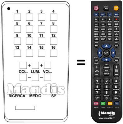 Replacement remote control TT 4