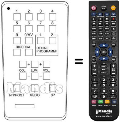 Replacement remote control TT 99