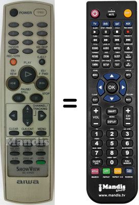 Télécommande équivalente Aiwa HV-FX990
