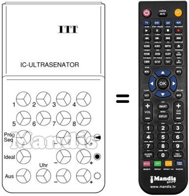 Télécommande équivalente UFB 3 U