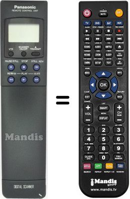 Replacement remote control Panasonic NV-J40