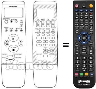 Replacement remote control VEQ 1539