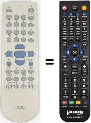 Replacement remote control VRF 2 PA
