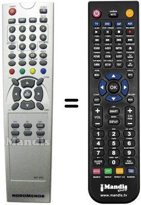 T&eacute;l&eacute;commande &eacute;quivalente United UTV 14X83 D (ver. 2)