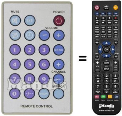 Replacement remote control Irradio XTL 505