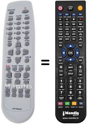 Télécommande équivalente Daewoo DR 4705 B Télécommande équivalente Daewoo DR 4705 B