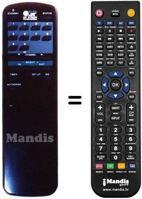 Replacement remote control Amstrad SRX 501