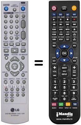 T&eacute;l&eacute;commande &eacute;quivalente Goldstar RC 197