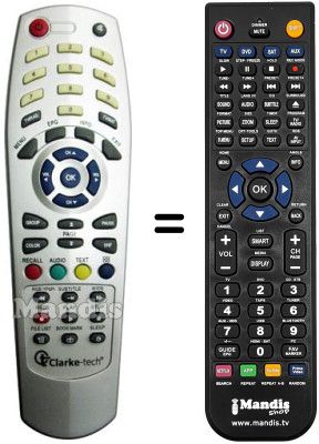 Replacement remote control Clarke Tech C-TECH 3100 PLUS