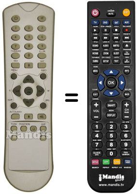 Télécommande équivalente Citycom CCR 610