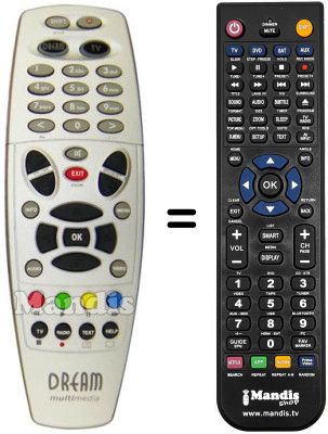 Replacement remote control DREAM DREAM BOX DM-7020