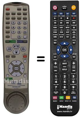 Replacement remote control Hitachi DV-W 1