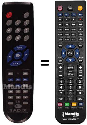 T&eacute;l&eacute;commande &eacute;quivalente Radix EPSILON 2AD