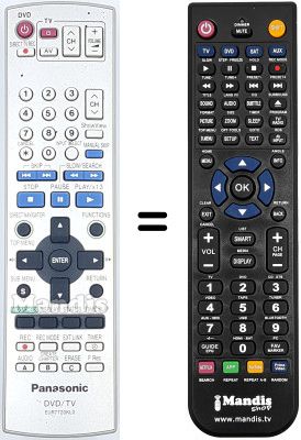 Replacement remote control Panasonic DMRE-S10 EG-S