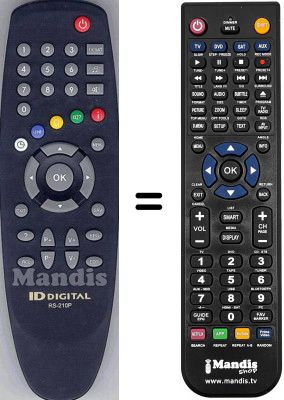Replacement remote control Humax F 20 E