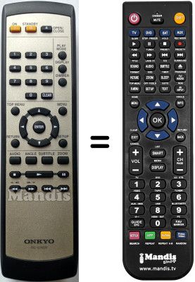 Replacement remote control Onkyo DV-SP 402 E