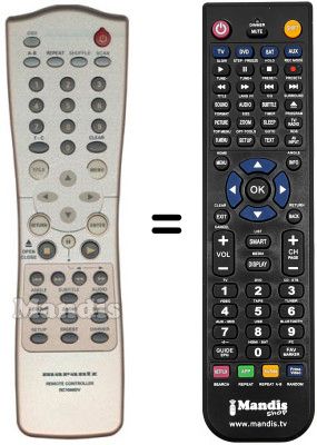 Replacement remote control Marantz DV 7000