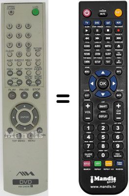 Replacement remote control Aiwa XDAX 10