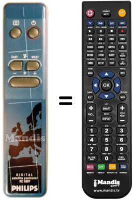 Replacement remote control PYE SCC 224 Replacement remote control PYE SCC 224