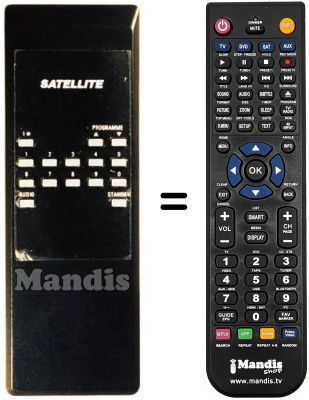 Replacement remote control Pace SR 865