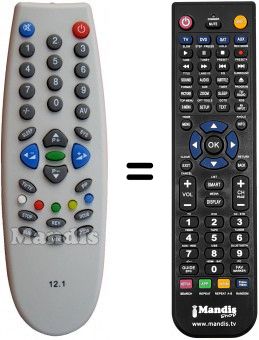 T&eacute;l&eacute;commande &eacute;quivalente SIYAH 12.1