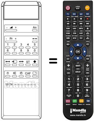 Télécommande équivalente Cge REMCON046