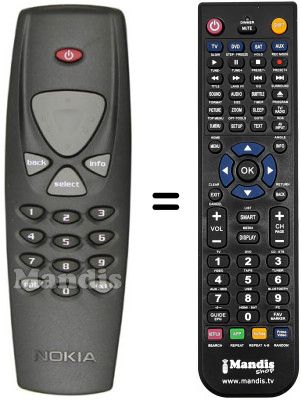 Replacement remote control REMCON323 Replacement remote control REMCON323