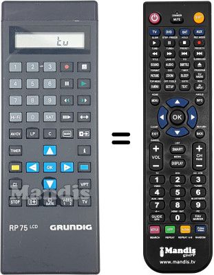T&eacute;l&eacute;commande &eacute;quivalente Grundig SE6110