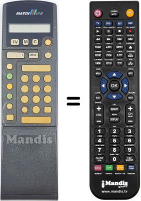 Télécommande équivalente RC7101